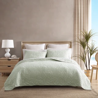 Thumbnail 4: TOMMY BAHAMA Tommy Bahama Solid Costa Sera 100% Cotton Quilt 