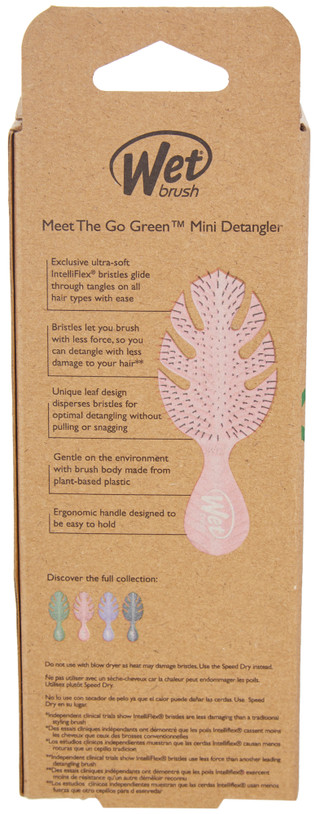 Thumbnail 4: Wet Brush Wet Brush Go Green Mini Detangler Hair Brush 