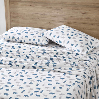 Thumbnail 1: Eddie Bauer Eddie Bauer Bear Mountain Cotton Flannel Sheet Set 