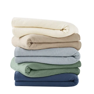 Thumbnail 16: CANNON CANNON Heritage Cotton Waffle Blanket 