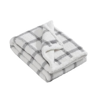 Thumbnail 1: Eddie Bauer Eddie Bauer Bunkhouse Plaid Sherpa Throw Blanket 
