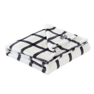 Thumbnail 6: Eddie Bauer Eddie Bauer Bunkhouse Plaid Fur Like Throw Blanket 