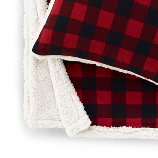 Thumbnail 4: Eddie Bauer Eddie Bauer Cabin Plaid Twill Throw & Pillow Set 