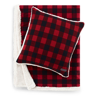 Thumbnail 2: Eddie Bauer Eddie Bauer Cabin Plaid Twill Throw & Pillow Set 