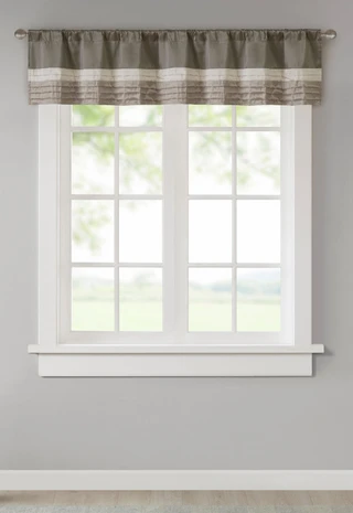 Thumbnail 2: Madison Park Madison Park Amherst Polyoni Pintuck Valance 