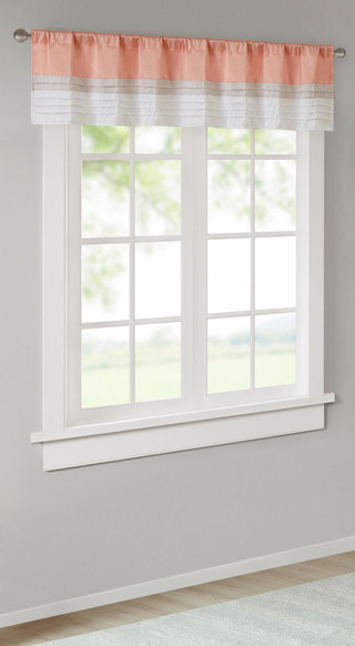 Thumbnail 2: Madison Park Madison Park Amherst Polyoni Pintuck Valance 