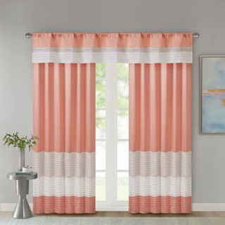 Thumbnail 10: Madison Park Madison Park Amherst Polyoni Pintuck Valance 