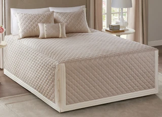 Thumbnail 3: Madison Park Madison Park Breanna 4-pc. Tailored Bedspread Set 