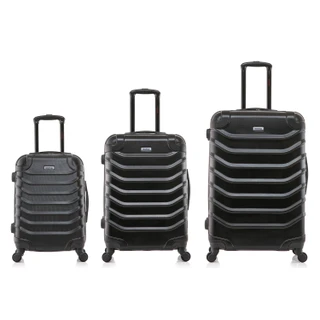 Thumbnail 4: INUSA INUSA Endurance Hardside Lightweight Spin 3 pc Luggage Set 