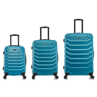Thumbnail 4: INUSA INUSA Endurance Hardside Lightweight Spin 3 pc Luggage Set 