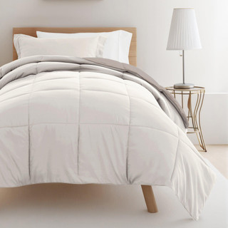 Thumbnail 3: IENJOY HOME IENJOY HOME 8 Piece Solid Comforter Dorm Set Bundle 