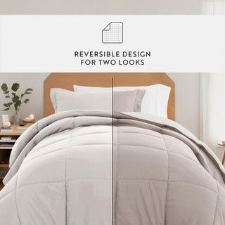 Thumbnail 8: IENJOY HOME IENJOY HOME 8 Piece Solid Comforter Dorm Set Bundle 