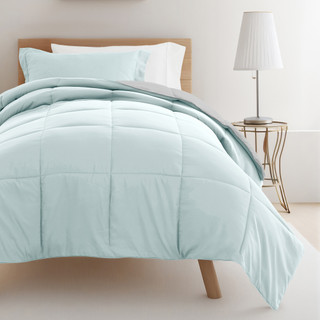 Thumbnail 6: IENJOY HOME IENJOY HOME 8 Piece Solid Comforter Dorm Set Bundle 