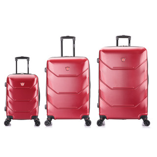 Thumbnail 2: DUKAP DUKAP Zonix Hardside Lightweight Spinner 3 pc Luggage Set 