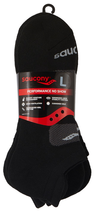 Thumbnail 2: Saucony Saucony Mens 6-pk. Performance No Show Footies Socks 