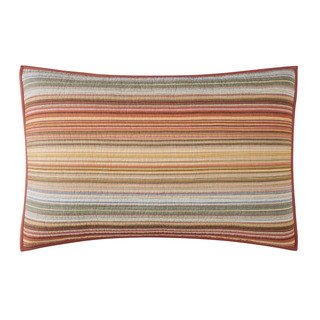 Thumbnail 12: Brooklyn Loom Brooklyn Loom Sunset Stripe Yarn Dye Quilt Set 