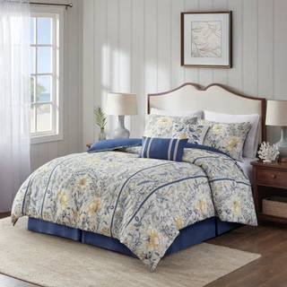 Thumbnail 5: Harbor House Harbor House Livia 6 Piece Cotton Comforter Set 