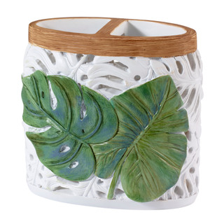 Thumbnail 2: AVANTI Avanti Viva Palm Toothbrush Holder Coastal Bath 