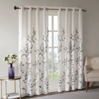 Thumbnail 1: Madison Park Madison Park Cecily Burnout Printed Window Panel 