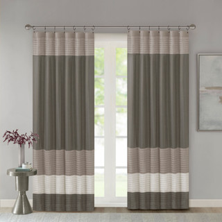 Thumbnail 6: Madison Park Madison Park Amherst Polyoni Pintuck Window Curtain 