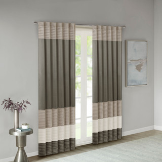 Thumbnail 2: Madison Park Madison Park Amherst Polyoni Pintuck Window Curtain 