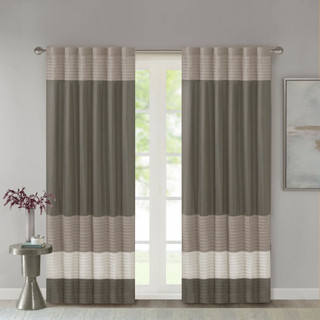 Thumbnail 4: Madison Park Madison Park Amherst Polyoni Pintuck Window Curtain 