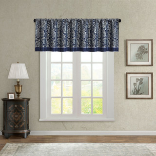 Thumbnail 2: Madison Park Madison Park Aubrey Jacquard Window Valance 