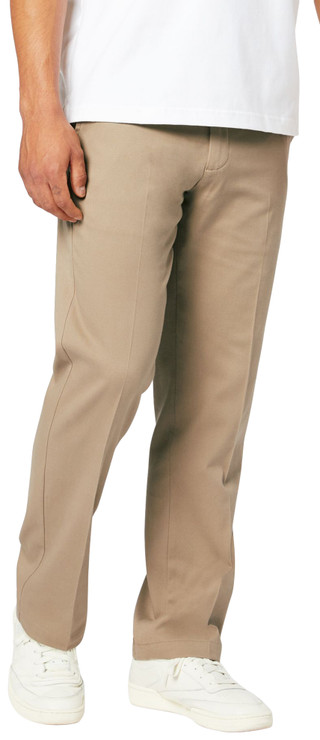 Thumbnail 2: Dockers Mens Easy Stretch Straight Fit Flat Front Khaki Pants 