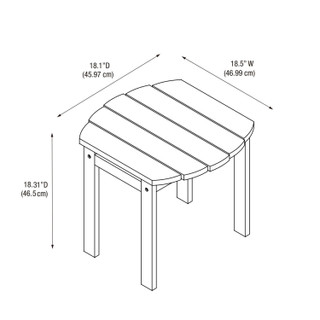 Thumbnail 8: Linon Linon Rockville Adirondack Collection End Table 