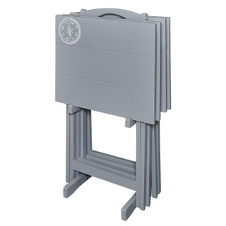 Thumbnail 4: Linon Linon Malay Compass Tray Table Set 
