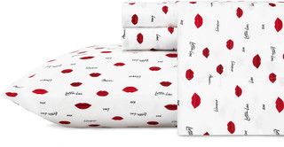 Thumbnail 4: Betsey Johnson Betsey Johnson Love Lips Sheet Set 