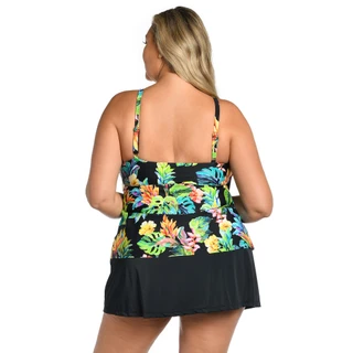 Thumbnail 4: Maxine of Hollywood Maxine Of Hollywood Plus Solid Swim Skirt 