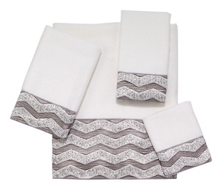 Thumbnail 5: AVANTI Avanti Chevron Bicolor Towel Collection 