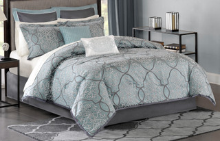 Thumbnail 1: Madison Park Madison Park Lavine 12-pc. Comforter Set 