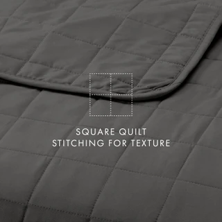 Thumbnail 9: IENJOY HOME Home Collections Premium Soft Square Quilted Coverlet Set 