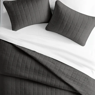 Thumbnail 3: IENJOY HOME Home Collections Premium Soft Square Quilted Coverlet Set 