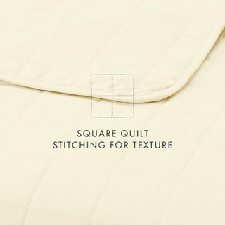 Thumbnail 32: IENJOY HOME Home Collections Premium Soft Square Quilted Coverlet Set 