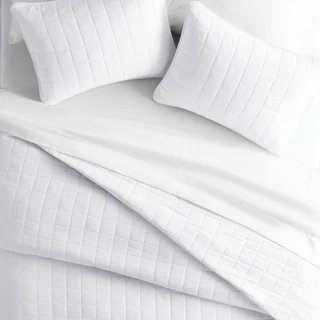 Thumbnail 12: IENJOY HOME Home Collections Premium Soft Square Quilted Coverlet Set 
