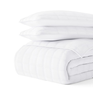 Thumbnail 20: IENJOY HOME Home Collections Premium Soft Square Quilted Coverlet Set 