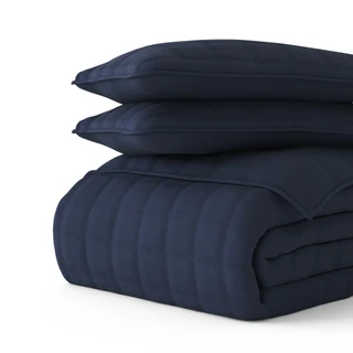 Thumbnail 20: IENJOY HOME Home Collections Premium Soft Square Quilted Coverlet Set 