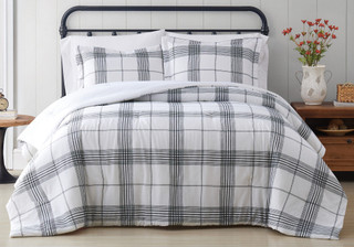 Thumbnail 8: Cottage Classics Cottage Classics Cottage Plaid Quilt Set 