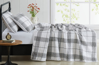 Thumbnail 12: Cottage Classics Cottage Classics Cottage Plaid Quilt Set 