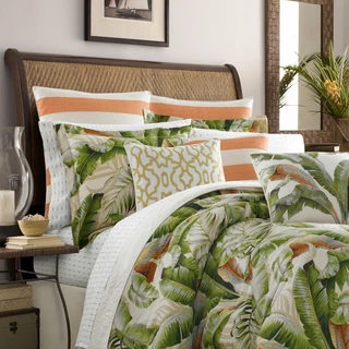 Thumbnail 9: TOMMY BAHAMA Tommy Bahama Palmiers Green 3-pc. Duvet Cover Set 