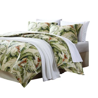 Thumbnail 6: TOMMY BAHAMA Tommy Bahama Palmiers Green 3-pc. Duvet Cover Set 