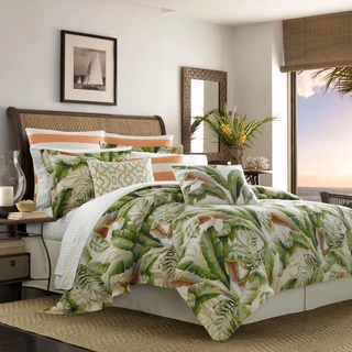 Thumbnail 45: TOMMY BAHAMA Tommy Bahama Palmiers Green 3-pc. Duvet Cover Set 