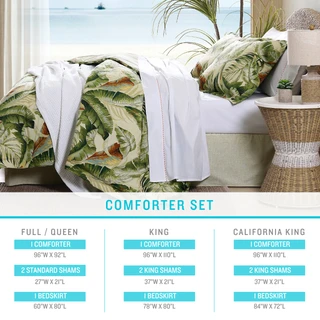 Thumbnail 30: TOMMY BAHAMA Tommy Bahama Palmiers Green 3-pc. Duvet Cover Set 