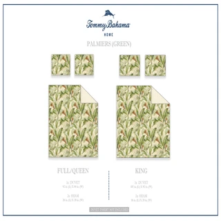 Thumbnail 42: TOMMY BAHAMA Tommy Bahama Palmiers Green 3-pc. Duvet Cover Set 