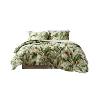 Thumbnail 39: TOMMY BAHAMA Tommy Bahama Palmiers Green 3-pc. Duvet Cover Set 