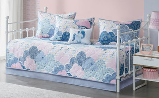 Thumbnail 2: Urban Habitat Urban Habitat Kids Cloud 6-pc. Plaid Reversible Daybed Set 
