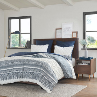 Thumbnail 3: Ink + Ivy Ink & Ivy Mila Cotton Printed Duvet Cover Set 